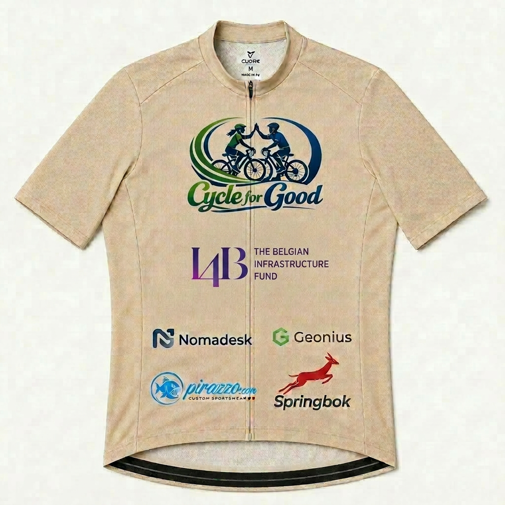 Cycle for Good shirt met partnerlogo's