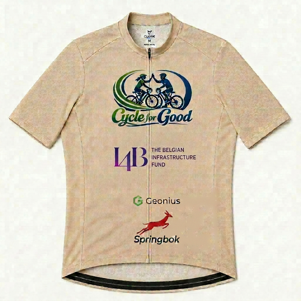 Cycle for Good shirt met partnerlogo's